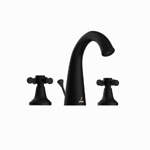 Picture of 3 hole Basin Mixer with Popup waste - Black Matt