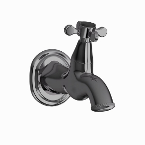 Picture of Bib Tap with Wall Flange - Black Chrome