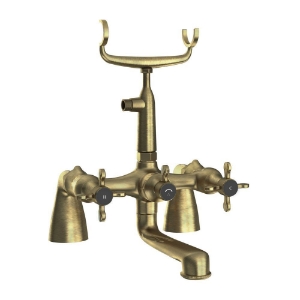 Picture of Bath & Shower Mixer with Telephone Shower Crutch - Antique Bronze