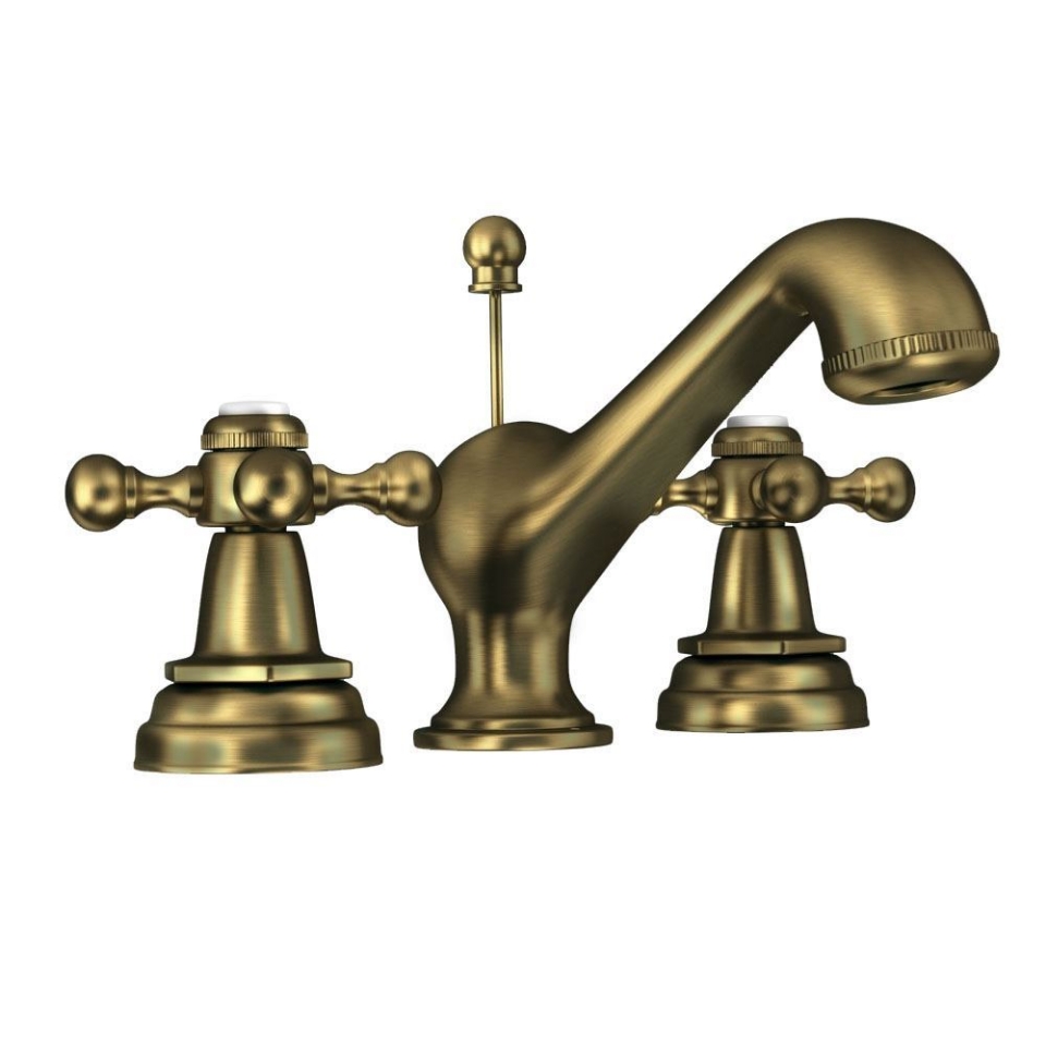 Picture of Mitigeur lavabo 3 trous avec vidage Popup - Bronze ancien