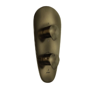 Picture of Mitigeur de douche thermostatique série Aquamax avec inverseur à 3 voies - Bronze antique