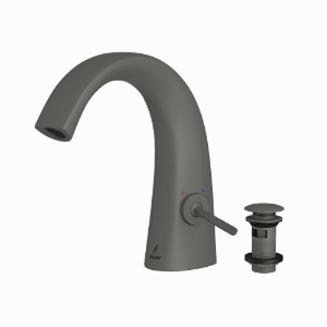 Picture of Joystick Basin Mixer with click clack waste - Graphite