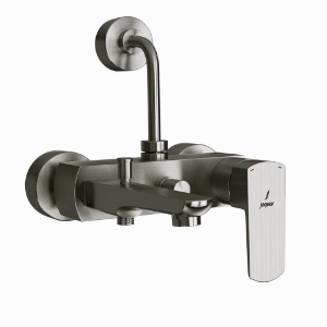 Picture of Single Lever Bath & Shower Mixer 3-in-1 System - Stainless Steel