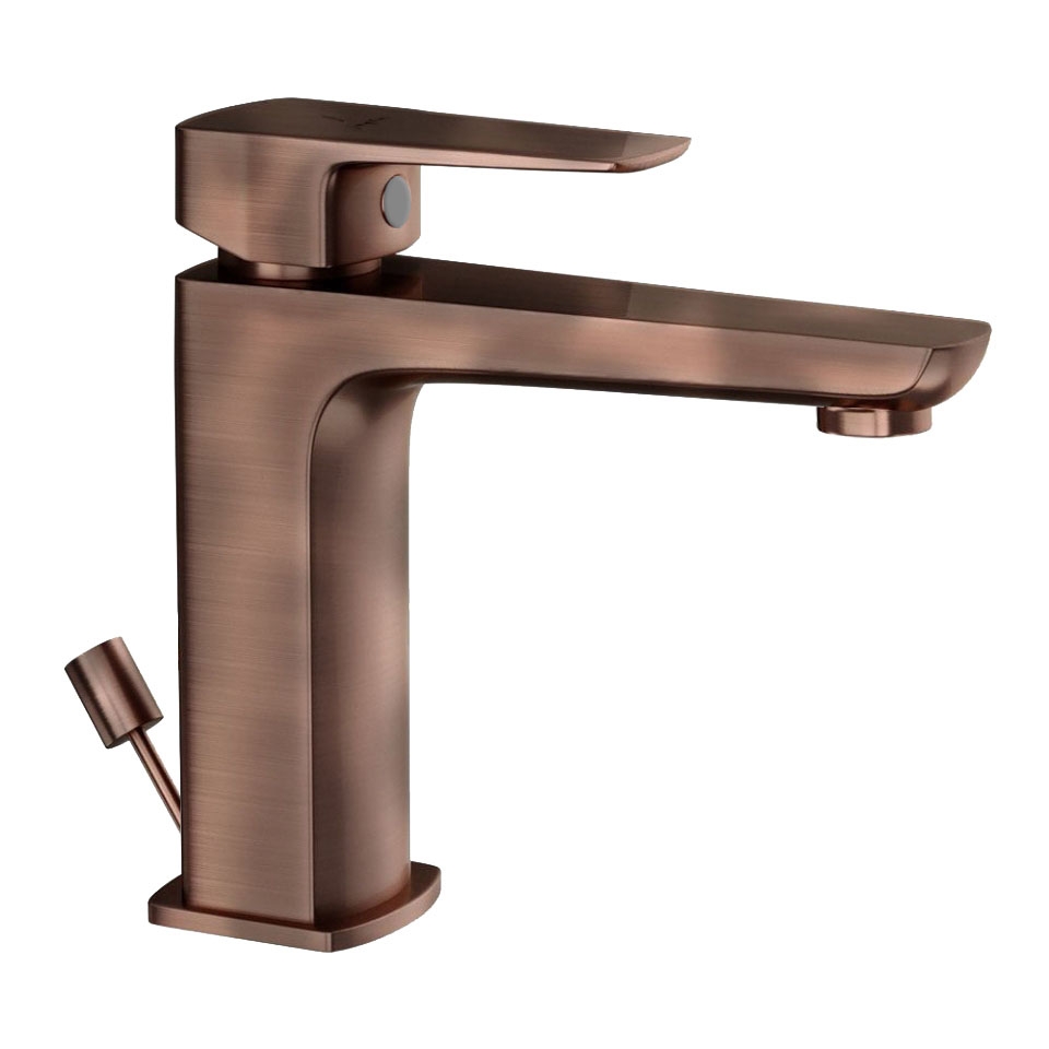 Picture of Single Lever Basin Mixer with Popup Waste - Antique Copper