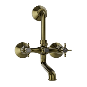 Picture of Wall Mixer with Provision For Overhead Shower - Antique Bronze
