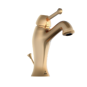 Picture of Single Lever Basin Mixer with Popup Waste - Full Gold