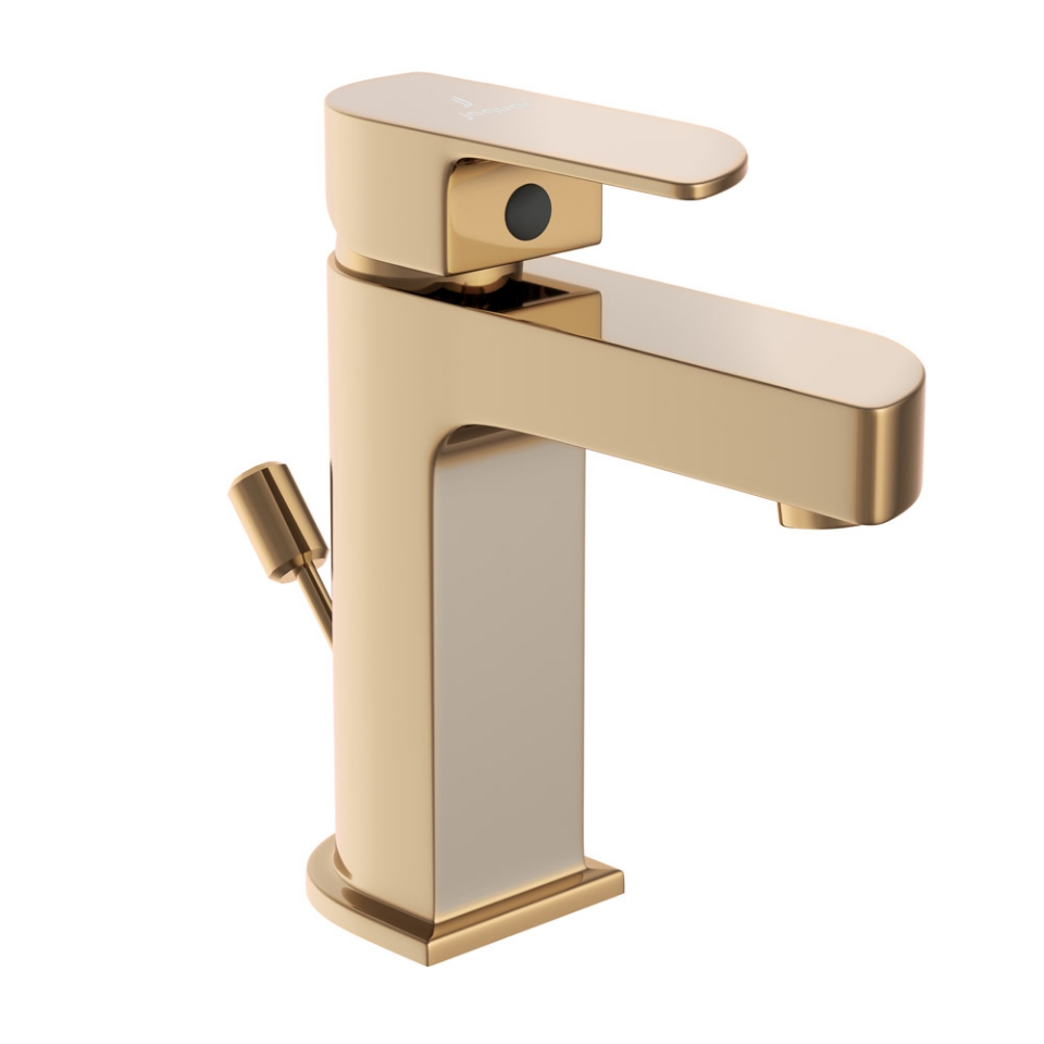 Picture of Single Lever Basin Mixer with Popup Waste -Auric Gold