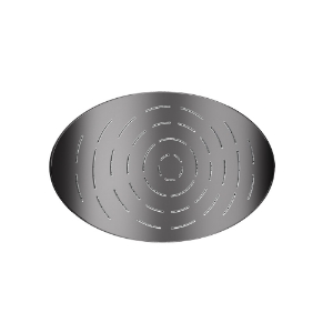 Picture of Douche de tête MAZE de forme ovale à fonction unique - Chrome noir