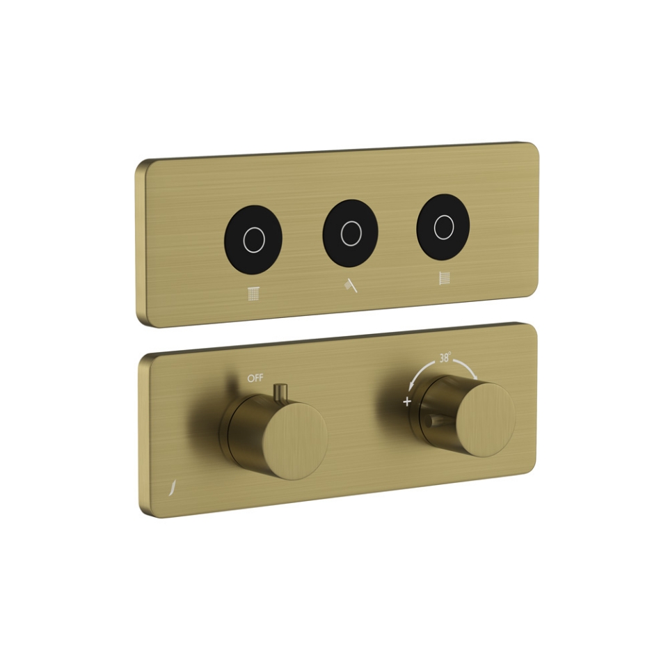 Picture of Exposed Part Kit of CLOUD Touch Shower System with 3 outlets - Antique Bronze