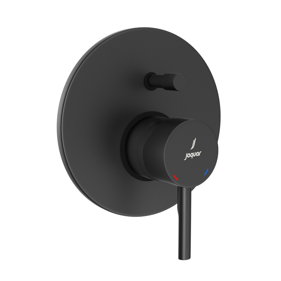 Picture of Exposed Part Kit of Single Lever Hi Flow In-wall Diverter - Black Matt