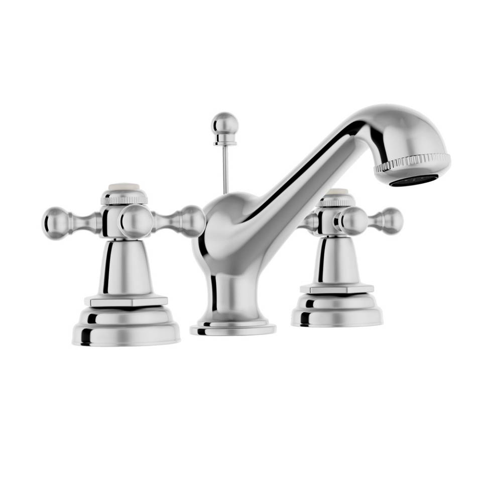 Picture of 3 hole Basin Mixer with pop-up-waste - Chrome