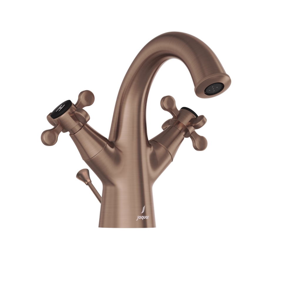 Picture of Monoblock Basin Mixer with popup waste - Antique Copper